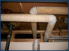 asbestos removal on pipe insulation and pipe fitting